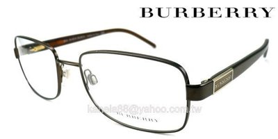 #嚴選眼鏡 BURBERRY 古銅色金屬鏡架 彈性鏡腳 義大利製 公司貨 B1046