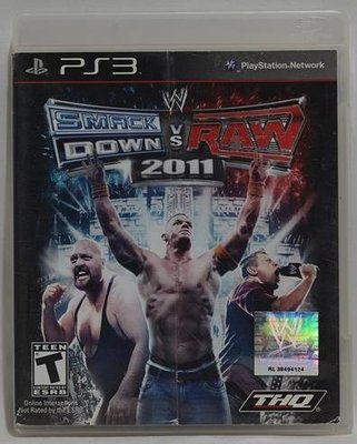 PS3 美版 WWE 激爆職業摔角 2011 WWE SmackDown vs. Raw 2011