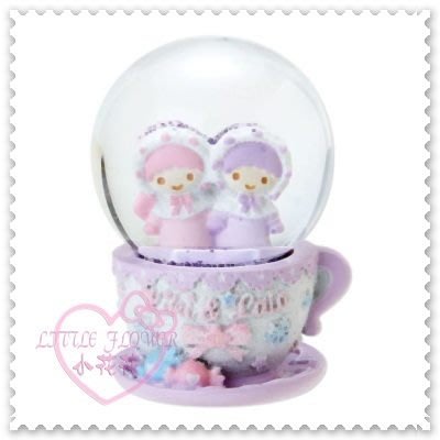 ♥小花花日本精品♥ Hello Kitty kitty雙子星公仔星星咖啡杯造型聖誕節雪球雪花球水晶球