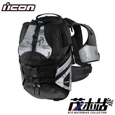 ❖茂木站 MTG❖美國 ICON SQUAD 2 PACK 雙肩 背包 結合背心 安全帽袋 筆電包 工具包 18L。黑
