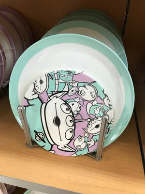 繽紛版《現貨》日本迪士尼商店正版 史迪奇 三眼怪 奇奇蒂蒂 熊抱哥 餐具組 1組2入 美耐皿 圓盤 餐盤 盤子