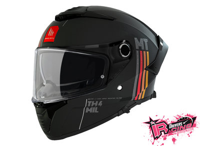 ♚賽車手的試衣間♚ MT Helmets® Thunder 4 SV Mil A11 Matt 消光 黑色