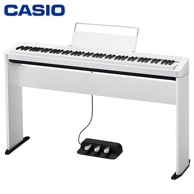 CASIO Privia數位鋼琴系列PX-S1100輕便型/可充電/支援藍芽/黑白兩色任選/含專用琴架