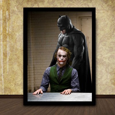 蝙蝠俠黑闇騎士小丑希斯萊傑極簡相紙電影海報酒吧宿舍裝飾掛畫7