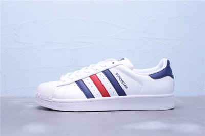 Adidas Superstar FD 貝殼頭 藍白紅 皮革 休閒運動板鞋 男女鞋 F36583