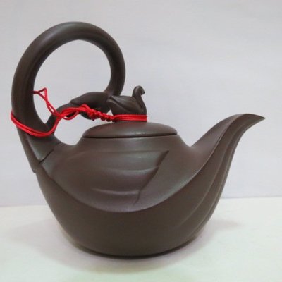 [ 廣緣-茶壺 ] (5) 本土善奇窯天鵝茶壺 ** 不議價 **