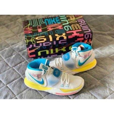 【正品】Nike Kyrie 6 ”Neon Graffiti” 籃球 KI6 BQ4631-101潮鞋