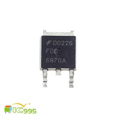 (ic995) FDD6670A TO-252 N溝道 邏輯電平 場效應 電晶體 芯片 IC 壹包1入 #3544
