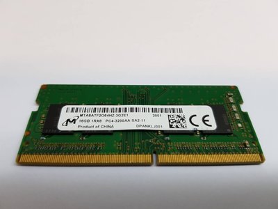 ☆【美光 Micron 1Rx8 DDR4 16G 16GB PC4-3200 】☆PC4-3200AA-SA2-11