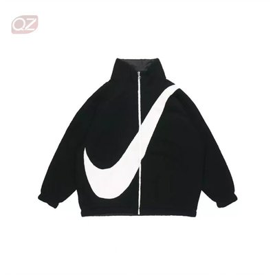 KK精選 Nike 耐克大Logo雙面女子舒適保暖運動羊羔絨加厚外套 CZ4064-010
