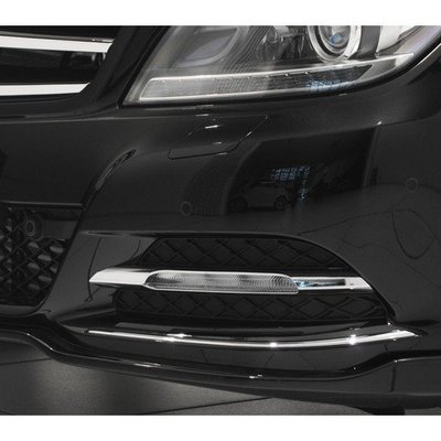 【JR佳睿精品】賓士 Benz C-Class W204 12-15 小改款 鍍鉻前下巴 飾條 前桿飾條 車身飾條
