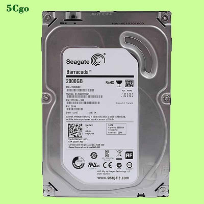 Seagate希捷 ST2000DM001 2TB 3.5吋 SATA串口桌上型電腦監控2000GB 7.2k轉64MB