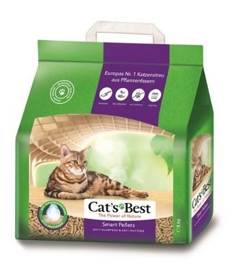 CAT BEST凱優除臭抗菌天然凝結貓沙木屑砂松木沙松樹細貓砂10L（5KG）紫標，每包519元