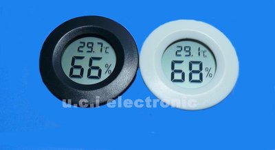 【UCI電子】(K-3) 圓形電子溫濕度計 爬蟲類 電子溫濕度計 迷你電子數顯溫濕度計 溫度計
