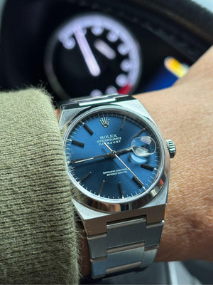Rolex 17000A 藍色老款面盤, 絕版石英錶,有盒單收藏品等級~1601.1803.1675.1680.5513
