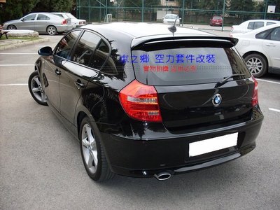 車之鄉 BMW 1系列 E87 AC 尾翼 後擾流 碳纖維後遮陽 , 台灣抽真空製造 , 另有H哈門款尾翼