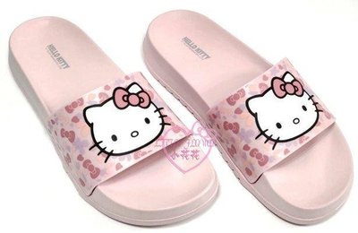 ♥小公主日本精品♥HelloKitty粉色造型拖鞋外出鞋休閒鞋防水防滑脫821470
