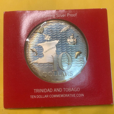 【二手】 立尼達和多巴哥 1972年 1 銀幣 34.01172 錢幣 紙幣 硬幣【明月軒】