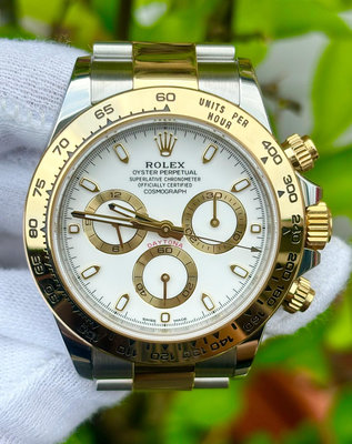 勞力士 ROLEX 116503 半金白迪 Daytona腕錶 錶徑40mm 動力來源4130 保卡 2021/APR
