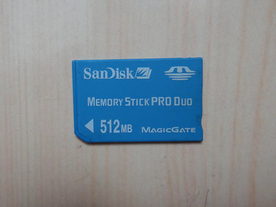 【康泰典藏】SanDisk Memory Stick PRO Duo 512MB記憶卡~SONY 數位相機 PSP 專用