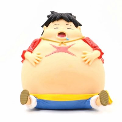 哈哈玩具屋~港版 航海王 海賊王 巨大版 胖胖 流口水 魯夫 公仔 模型