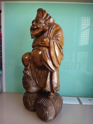 木雕置物 日本七福神工藝品  招財納福  大黑天樣