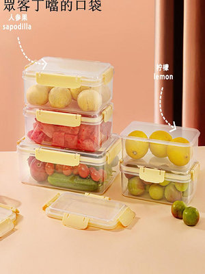 塑料透明保鮮盒微波鎖鮮食品級冰箱專用密封真空收納便攜帶蓋飯盒~眾客丁噹的口袋