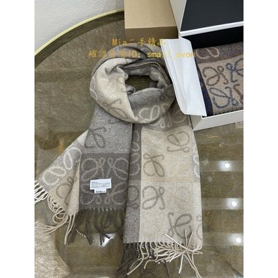 Mia二手 Loewe 羅意威 Anagram Scarf 圍巾 F810487X17 披肩 3色