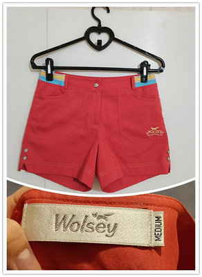 高爾夫球運動服飾品牌 Wolsey  女款 彈性 短褲 M號 一O一元起標 無底價
