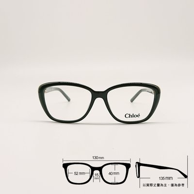 [恆源眼鏡] Chloe CE2623 001 低調黑時尚方框 流行光學框架-2