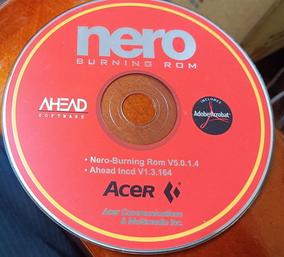 燒錄軟體：NERO _includes Adobe Acrobat ~ 二手