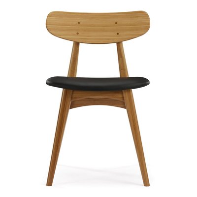 💓好市多代購/可協助售後💓 Greenington Cassia 皮椅面竹製餐椅兩件組 寬49X深56X高78