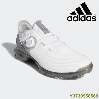 高爾夫球鞋 透氣運動鞋 正品adidas阿迪達BOA旋鈕防水運動男士休閒無釘高爾夫鞋 ZI0H-MIKI精品