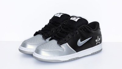 Nike SB Dunk Low Supreme Jewel Swoosh 黑銀  CK3480-001 代購附驗鞋證明