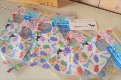 ˙ＴＯＭＡＴＯ生活雜鋪˙日本進口雜貨人氣限量款涼感冰淇淋 恐龍圖印可水洗重複使用兒童立體口罩2件組獨立包裝附夾鏈袋