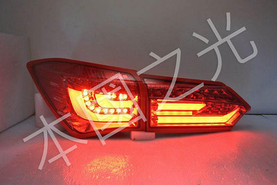 oo本國之光oo 全新 豐田 ALTIS 11代 11.5代 LED光柱L型 紅底白導光 尾燈 流水方向燈 台製
