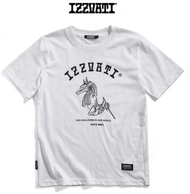 IZZVATI (88)阿努比斯夜光純棉短袖T恤-台灣製-白色-I10802-80