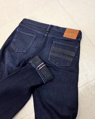 MOMOTARO JEANS 雙染 重磅 日本 窄版直筒牛仔褲 W29 9成新