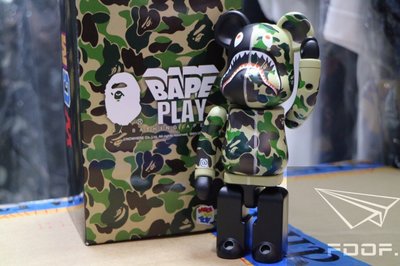 FDOF]BAPE ABC CAMO SHARK BE@RBRICK 超合金公仔庫柏力克熊| Yahoo奇摩拍賣