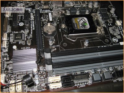 JULE 3C會社-技嘉 B85M-DS3H B85/DDR3/超耐久PLUS/附檔板/良品/MATX/1150 主機板