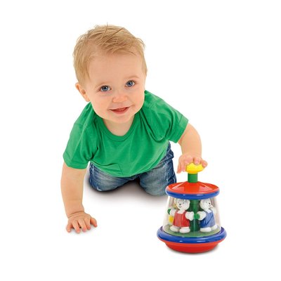 二手專區 英國 ambi toys 寶寶 彩色繽紛熊熊旋轉木馬 玩具