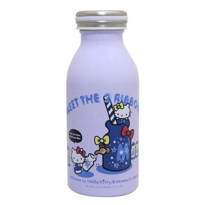 Hello Kitty 真空不鏽鋼保溫保冷瓶350ml (紫色) / 水瓶 / 隨身瓶 KF-5235P