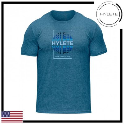 ►瘋狂金剛◄ 藍色 HYLETE Sphere Tri-Blend Crew Tee  柔軟 透氣 運動 短袖T恤