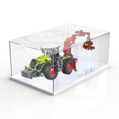亞克力防塵盒適用樂高42054重型拖拉機展示模型玩具透明~芙蓉百貨