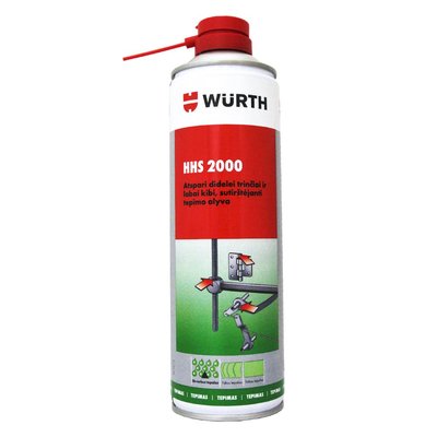 【易油網】【缺貨】Wurth HHS 2000 滲透潤滑劑 液態黃油 噴霧式黃油 0893 106