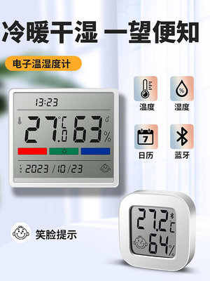 高精度迷你溫度計溫濕度計室內家用壁掛式室溫精準溫度表藍牙連接 - 沃匠家居工具