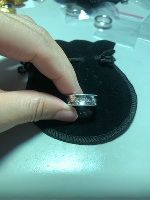 Tiffany 真品 1837 純銀戒指