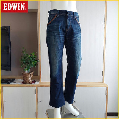 🇯🇵日本二手衣✈️EDWIN 日本製 牛仔褲 W84 彈性柔軟易穿 直筒牛仔褲 EDWIN 愛德恩 30腰 牛仔褲 M6595E