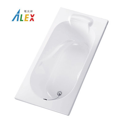 【 阿原水電倉庫 】ALEX 電光牌 B6340 壓克力浴缸 140x72 x46公分