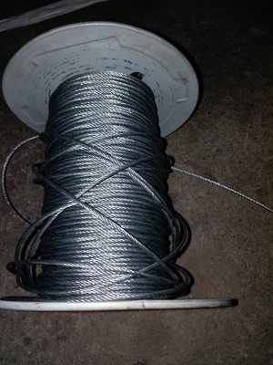 鍍鋅鋼索線 鋼索繩  1分（直徑約3.2mm）剪裁1尺長價位_粗俗俗五金大賣場